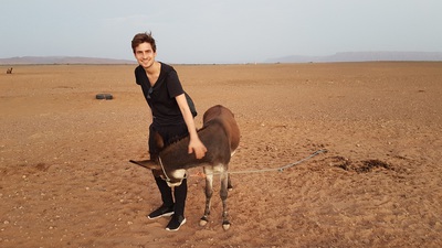 photo of me next to a donkey
